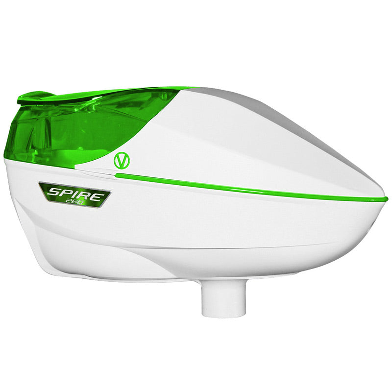 Virtue Spire 260 Paintball Hopper White Lime