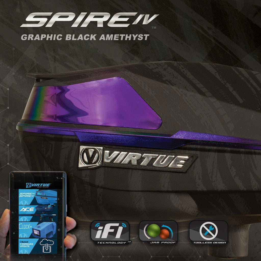 Virtue Spire 4 Paintball Loader Graphic Amethyst