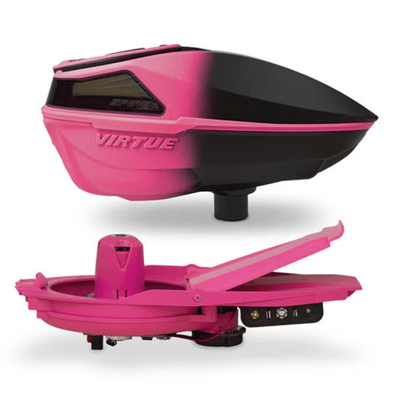 Virtue Spire V 5 Loader Pink Black Fade for paintball