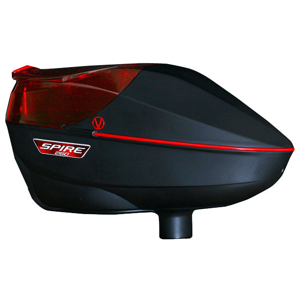 Virtue Spire 260 Paintball Hopper Black Red