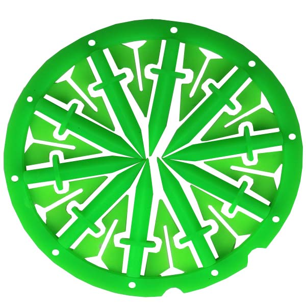 KM Dagger Spine Speed Feed for Dye Rotor Neon Green