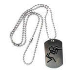 Paintball Stickman Dog Tag