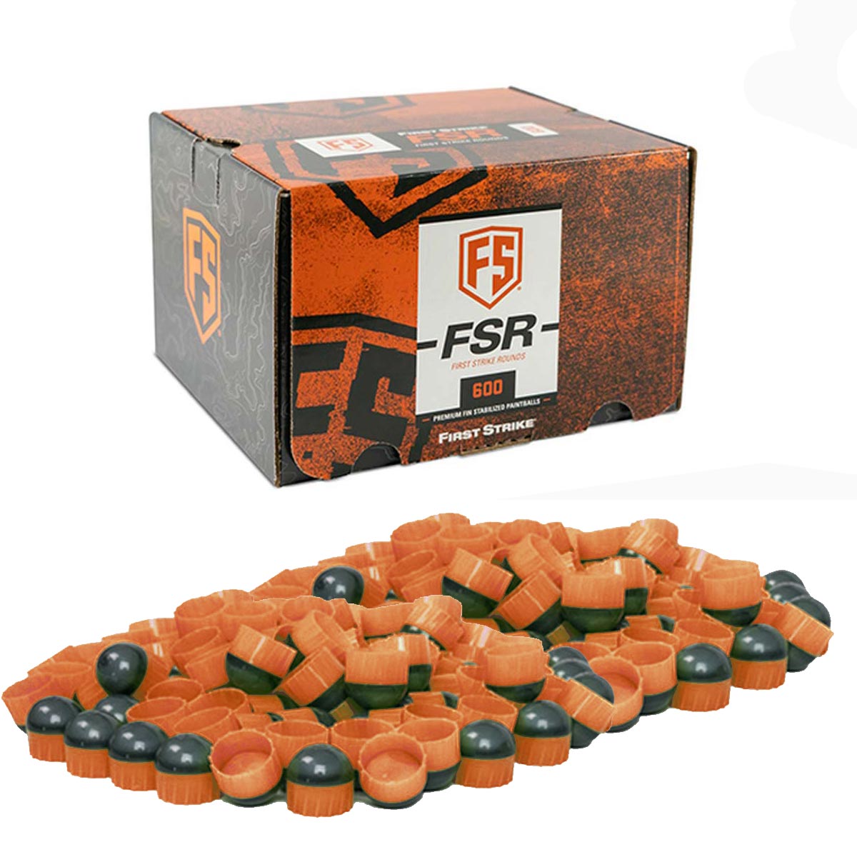 First Strike Rounds 600 Count Smoke Orange Shell Orange Fill