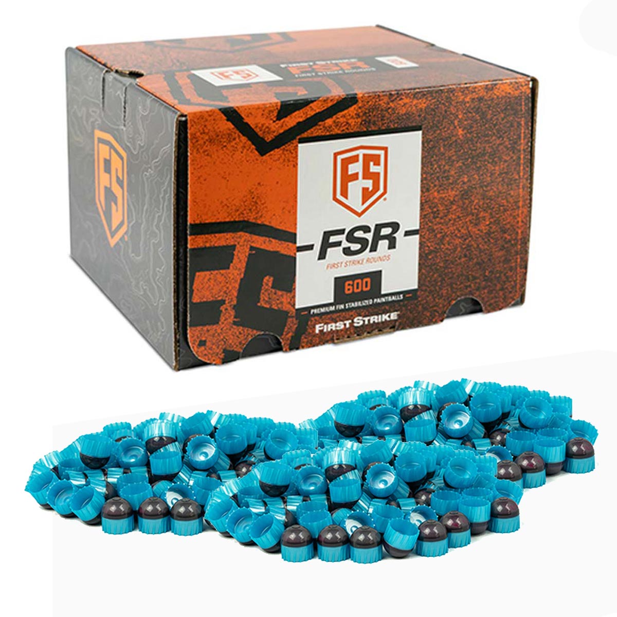 First Strike Rounds 600 Count Smoke Sky Blue Shell Pink Fill