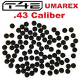 Umarex T4E Hard Rubber Ball .43 Caliber 100 in an array