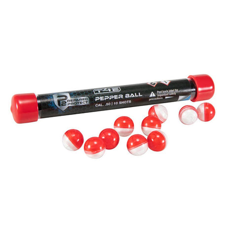 Umarex P2P .50 Caliber Pepper Balls 10 Pack on a white background.