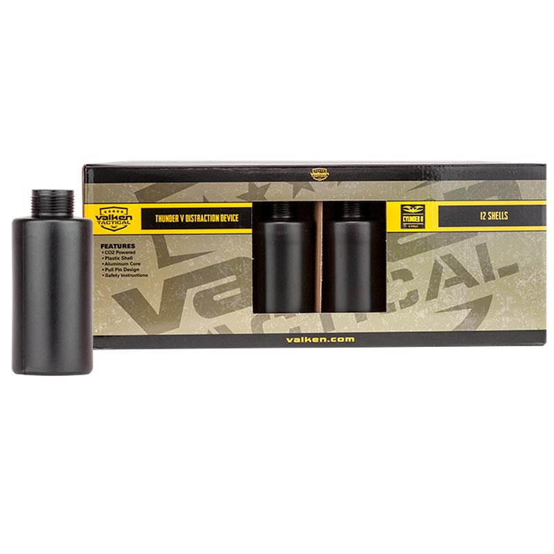 Valken Tactical Thunder V Sound Grenade Cylinder B 12 Pack Shells