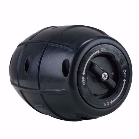 on off controls for Elite Force Hailstorm GBB Airsoft Grenade Black on a white background