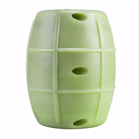 back side of Elite Force Hailstorm GBB Airsoft Grenade Glow in the Dark on a white background