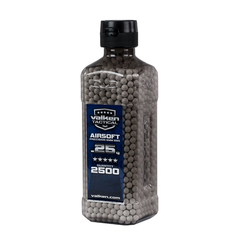 Valken Tactical 6MM .25g Airsoft BB's White 2500CT