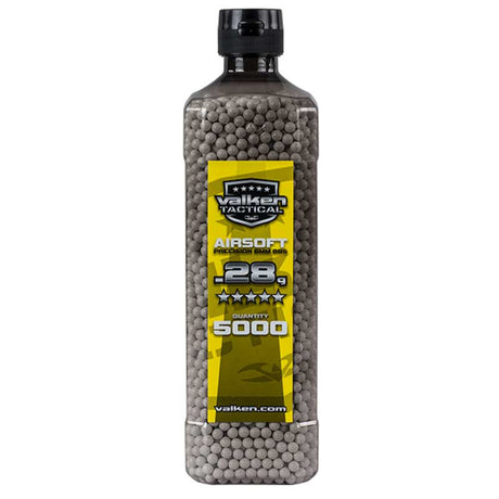 Valken Tactical 6MM .28g Airsoft BB's White 5000CT