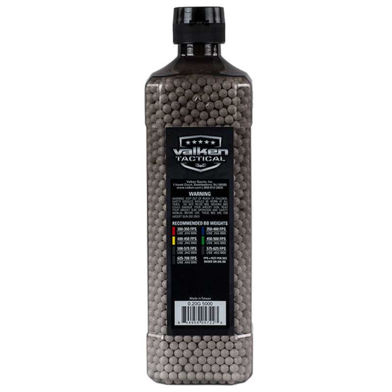 Valken Tactical 6MM .28g Airsoft BB's White 5000CT