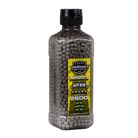 Valken Tactical 6MM Bio .28g Airsoft BB's White 2500CT