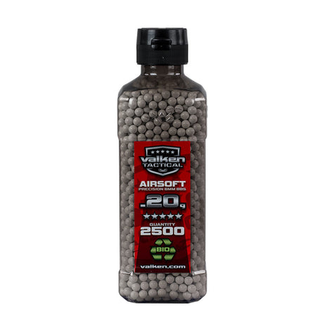 Valken Tactical 6MM .20g Airsoft BB's White 2500CT