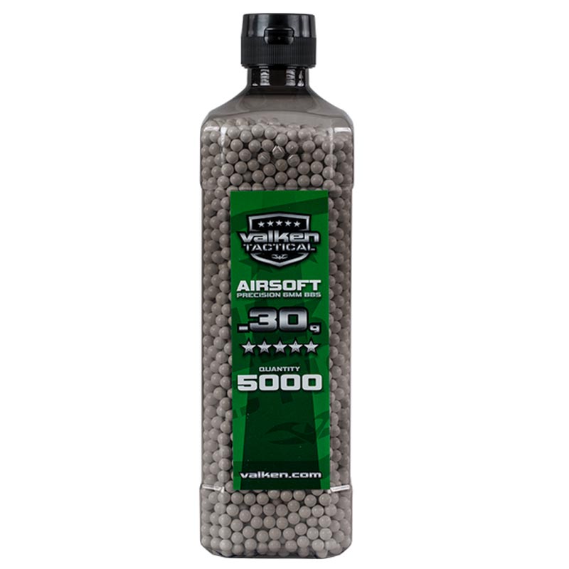 Valken Tactical 6MM .30g Airsoft BB's White 5000CT