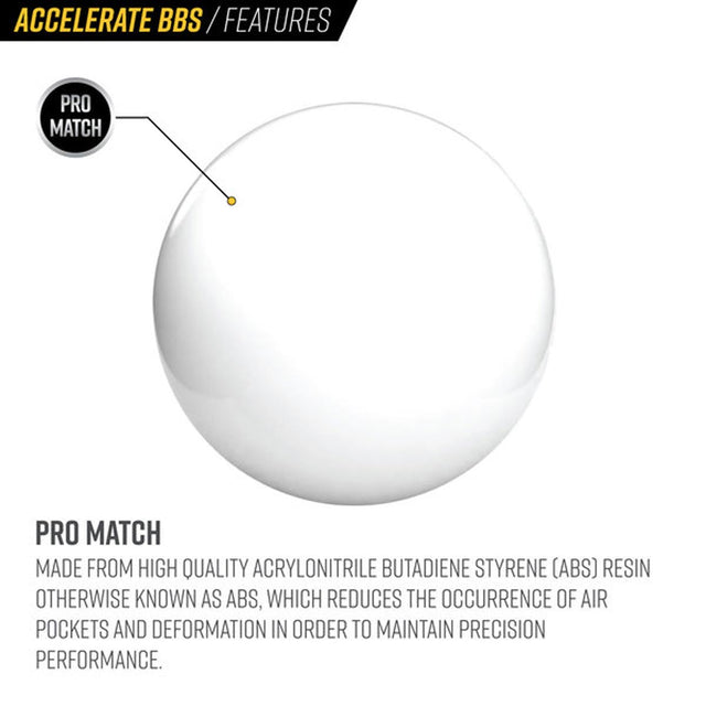 Valken Accelerate 6MM .25g Airsoft BBs White 5000CT