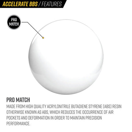 Valken Accelerate 6MM .30g Airsoft BBs White 5000CT