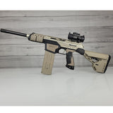 Dye DAM Paintball Marker Tan w 3 Mags USED 450psi tank needed