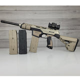 Dye DAM Paintball Marker Tan w 3 Mags USED 450psi tank needed