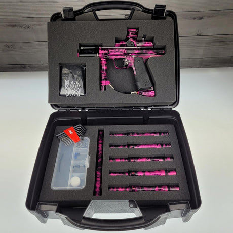Empire Resurrection Autococker Pink Splash w barrel kit USED