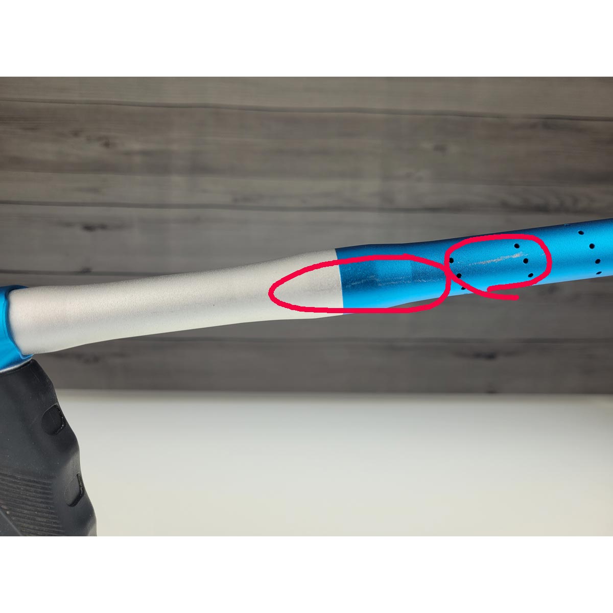 Empire Mini GS Paintball Marker Blue Silver w 2 pc Barrel USED