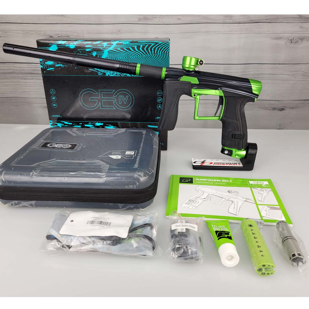 Planet Eclipse Geo 4 Paintball Marker Black Green USED