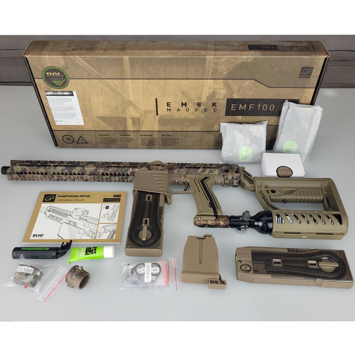 USED Planet Eclipse EMF100 HDE Earth Sport w Stock and Tank