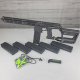 USED Planet Eclipse EMF100 Black w PWR Stock Tank 6 Mags
