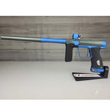 USED Planet Eclipse 180R Paintball Marker Grey Blue on a panel background