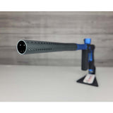 Barrel tip USED Planet Eclipse 180R Paintball Marker Grey Blue on a panel background