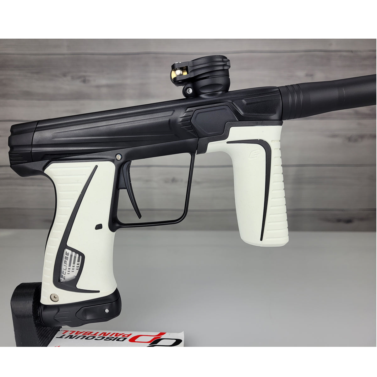 USED Planet Eclipse 180R Paintball Marker Black with White Grips 4 PWR Inserts