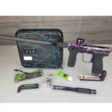 USED Planet Eclipse CS2 Paintball Marker Black Purple Grey Splash