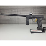 USED Planet Eclipse Etha 3M Paintball Marker Black w Upgraded Trigger left side view on a dark background