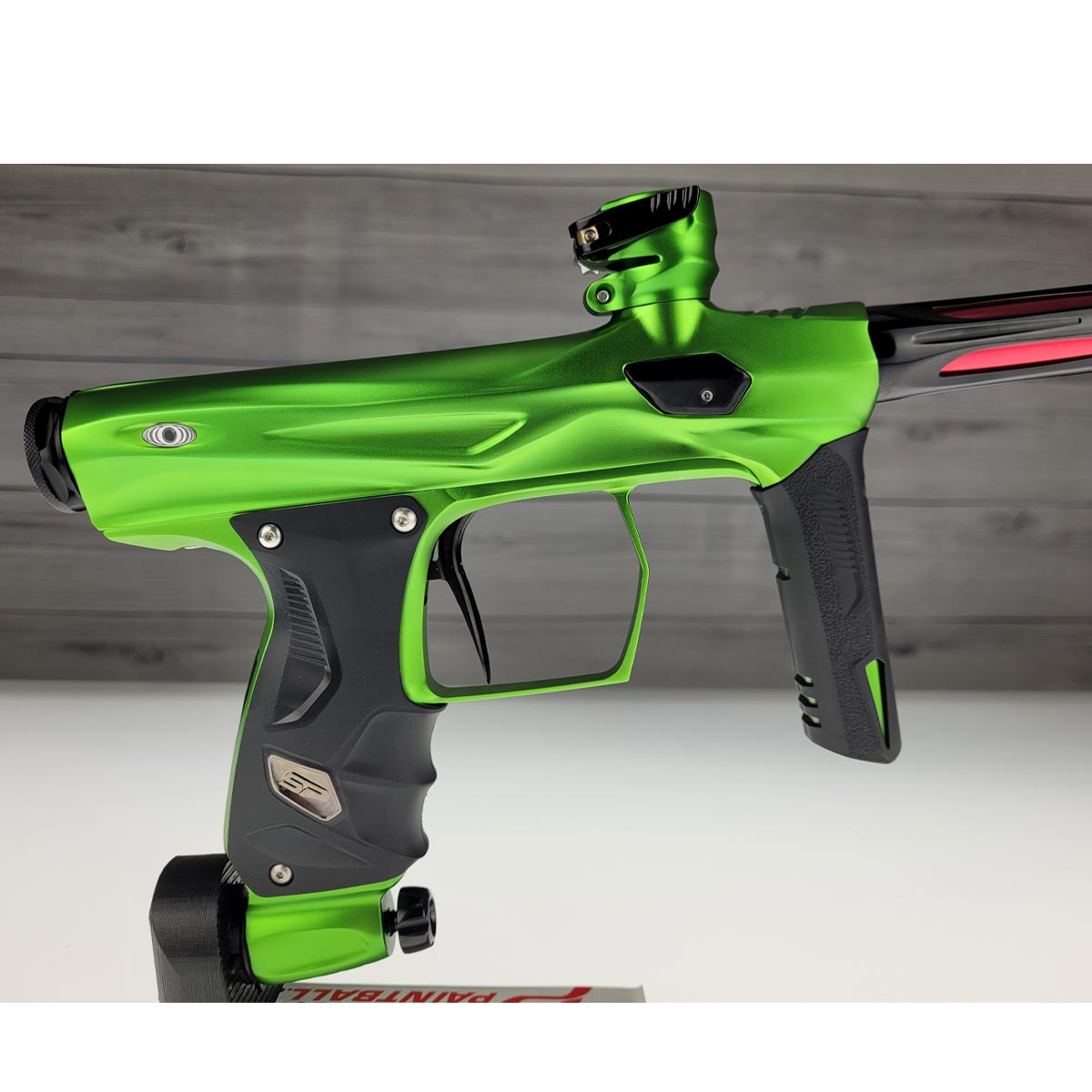 Shocker AMP Paintball Marker Lime w Case USED