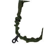 Latch close up Olive green Air Raid Single Point Sling on a white background