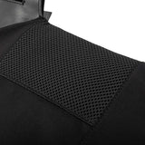ventilation of black HK Army BSX Skull Plate Carrier for molle attachments for airsoft and paintball, shown on a white background