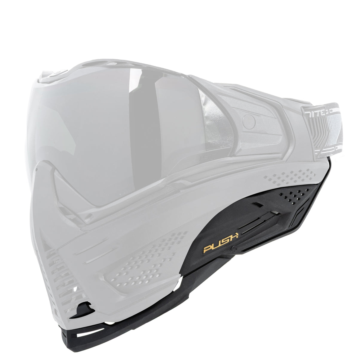 Unite Goggle Mk II - Warlord Enforcer (Black/White Skull) - Gold Lens