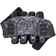 A black and gray camouflage Dye Attack Pack Pro Paintball Harness Black Dye Cam shown against a plain white background.