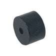 Small Black flat and round replacement marker part for Dye paintball gear on a white background.