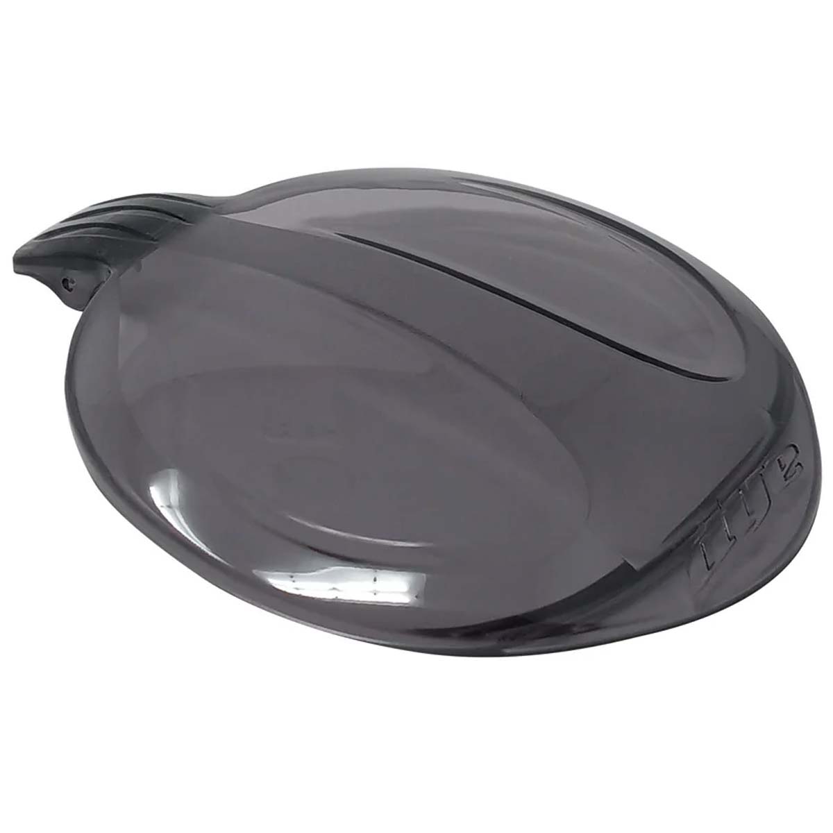 Dye R2 Loader Rain Lid in smoke replacement hopper rain lid on a white background