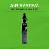 Planet Eclipse EMF100 Sport Paintball Marker Bundle Black air tank