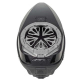 Grey Pewter HK Army Evo Pro Metal Speed Feed for Virtue and Bunkerkings paintball loader hopper on a closed Spire loader.