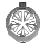Grey Pewter HK Army Evo Pro Metal Speed Feed for Virtue and Bunkerkings paintball loader hopper on a white background.