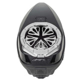 Silver HK Army Evo Pro Metal Speed Feed for Virtue and Bunkerkings paintball loader hopper on a Spire loader.