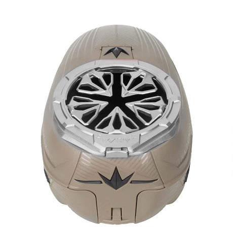 Silver HK Army Evo Pro Metal Speed Feed for Virtue and Bunkerkings paintball loader hopper on a Bunkerkings loader.