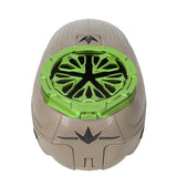Neon lime green HK Army Evo Pro Metal Speed Feed for Virtue and Bunkerkings paintball loader hopper on a CTRL hopper.
