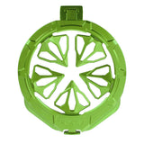 Neon lime green HK Army Evo Pro Metal Speed Feed for Virtue and Bunkerkings paintball loader hopper on a white background.