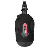 Logo side Red and Black HK Army Hardline Armored padded neoprene Tank Cover with zipper and velcro for 4500 psi air system.