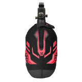 Zipper Red Fire and Black HK Army Hardline Armored padded neoprene Tank Cover with zipper and velcro for 4500 psi air system.