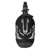 Graphite black and grey HK Army Hardline Armored padded neoprene Tank Cover with zipper and velcro for 4500 psi air system.